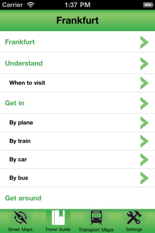 Frankfurt Offline Street Map screenshot 2