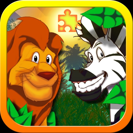 Jigsaw Zoo Animal Puzzle - Free Animated Puzzles for Kids with Funny Cartoon Animals! iOS App