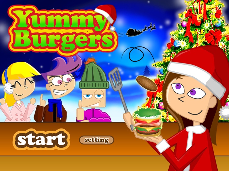 Christmas Yummy Burger Maker Game Free screenshot-4