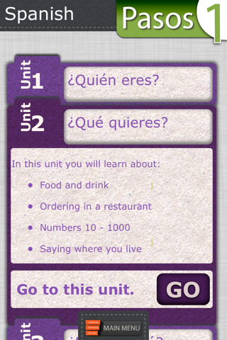 Learn Spanish Lab: Pasos 1 screenshot 2
