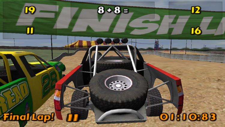 3D Math Racing - A Fast Free Math Facts Game screenshot-3