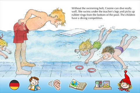 Pixi Book "Connie Learns How to Swim" for iPhone screenshot 3