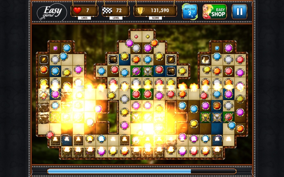#2. Easy Gems: Amazing Match 3 Puzzle (macOS) Av: Aliaksandr Branavets