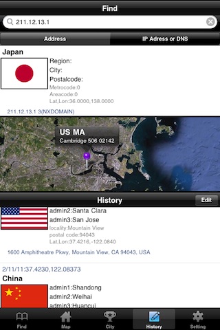 LocationFinder (Address, Ip, DNS) screenshot-4