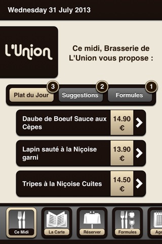 Brasserie de L'Union screenshot 2