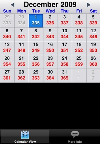 Julian Day Calendar