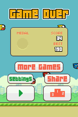 Flappy Punch FREE - The End of a Tiny 2048 Bird screenshot 4
