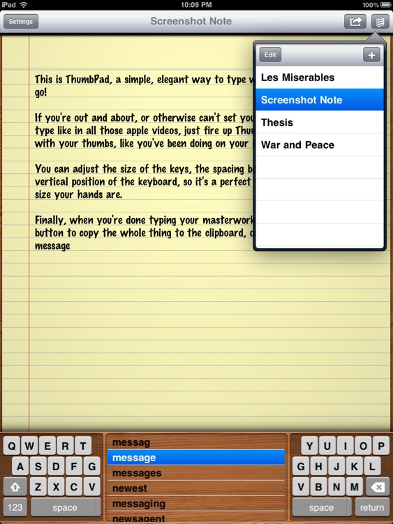 ThumbPad by OneWeekApps