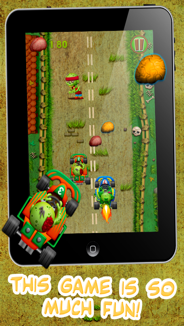 Zombie Go Kart Road Race Free Kids Game - Easy Carnivorous Shrub Turbo GoKart Car Racing Chaseのおすすめ画像3