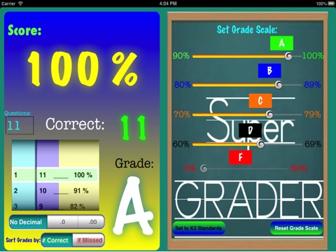 iSuper Grader (A+ 123 Easy Slide Grader) screenshot 4