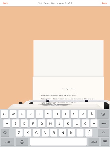 Vint Typewriter screenshot 2