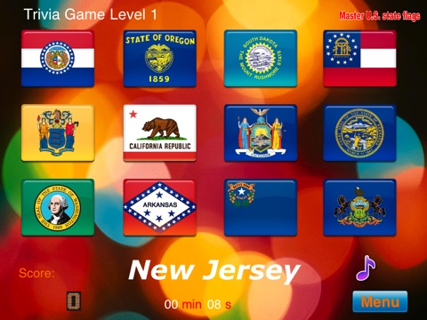 Master USA State Flags HD screenshot 3