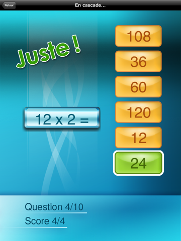 Screenshot #6 pour Multi Tables HD Lite : les tables de multiplication
