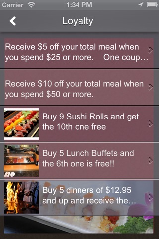 Tsunami Japanese Steakhouse screenshot 3