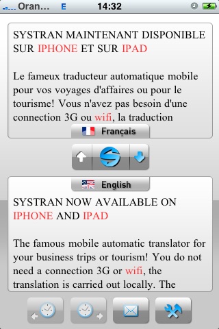 SYSTRAN Mobile Translator English-French screenshot-3