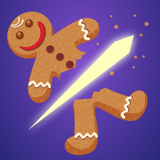 Gingerbread Man Cookie Slicer game - slash and slice these ginger men cookies like a slicing ninja! iOS App