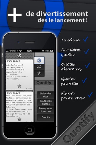 Anecdotes du web - • Quotify • screenshot 2