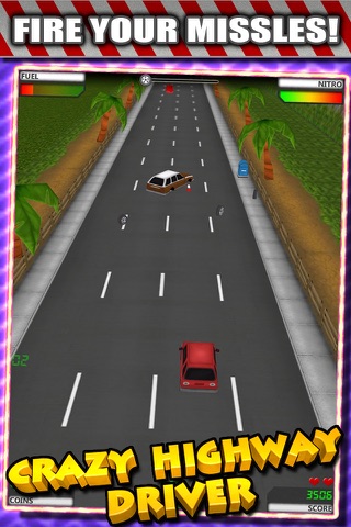 Crazy Highway Nitro Car Chase Driver - Endless Road Racing Adrenaline Game screenshot 2