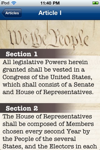 Drexel University U.S. Constitution screenshot 4