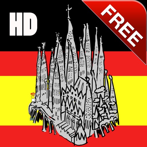 Barcelona Offline Map Guide for iPad Free icon