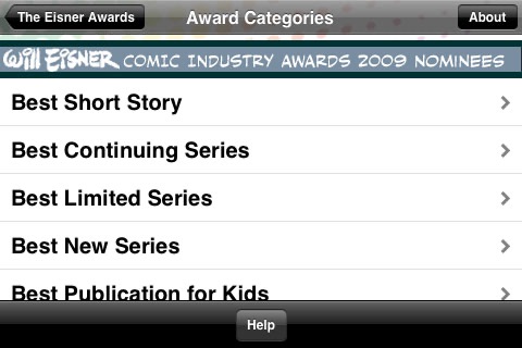 The Eisner Award Nominees screenshot 2
