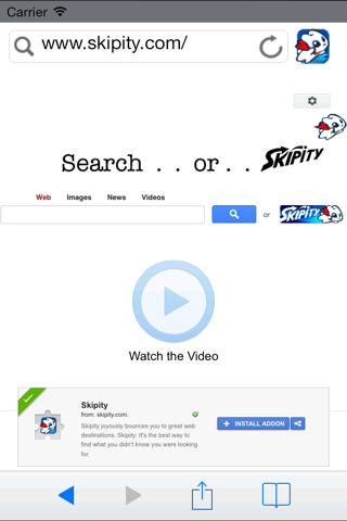 Skipity Browser screenshot 2