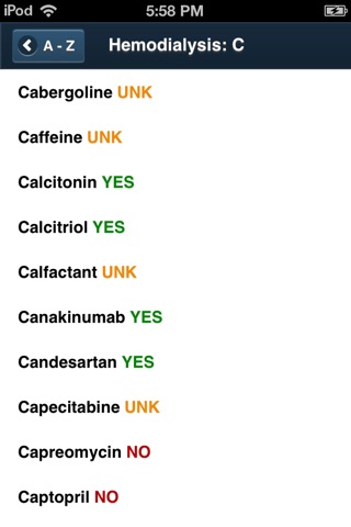 Dialysis Drug List screenshot 3