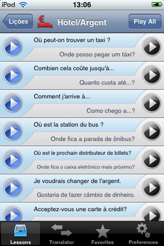 iSayHello French - Portuguese (Brazil) screenshot 2