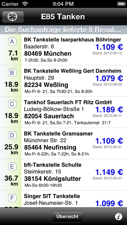 E85 Tanken
