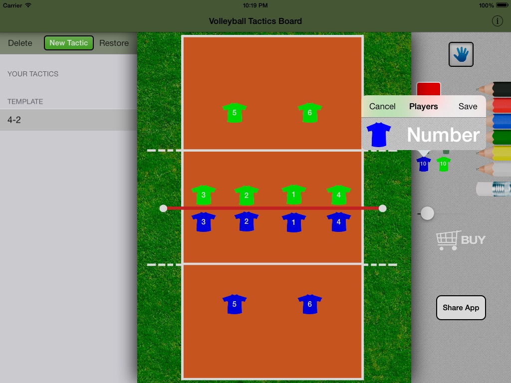 Volleyball Tactics Board screenshot 4