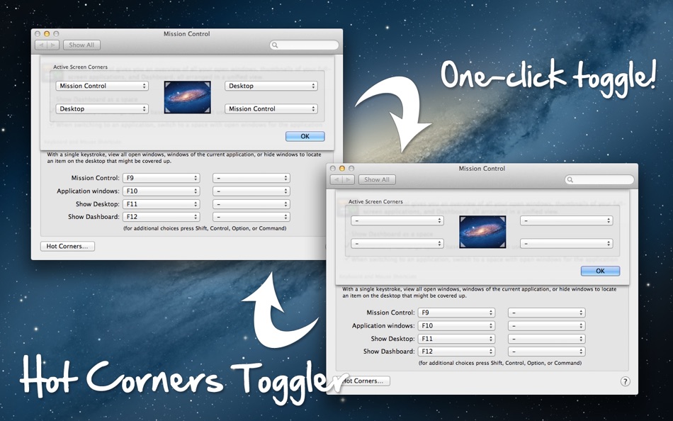 Hot Corners Toggler (macOS) Bởi: Nicholas Workshop LLC