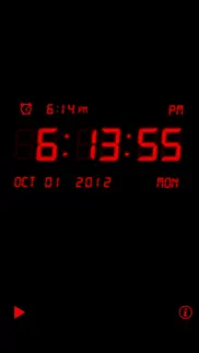 alarm night clock lite iphone screenshot 2
