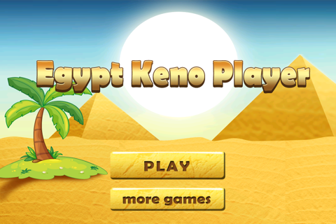 Egypt Keno Player - Casino Style Keno screenshot 2