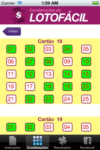 Combina Lotofácil screenshot 4