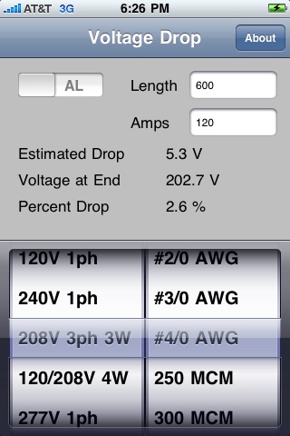 Voltage Drop Calculator