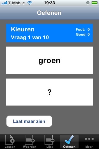 Woorden EN (taalles, vertalen) screenshot 4