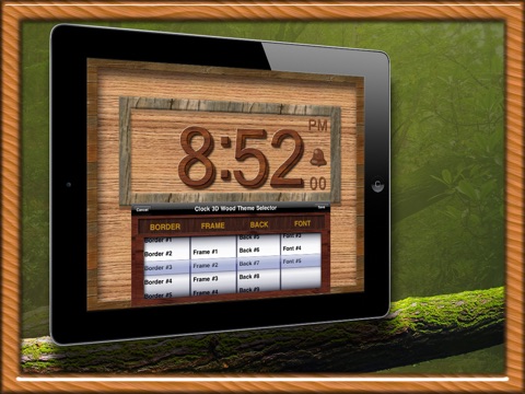 Clock 3D Wood HD screenshot 3