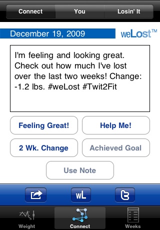 weLost™ Social Weight Loss Network screenshot 3