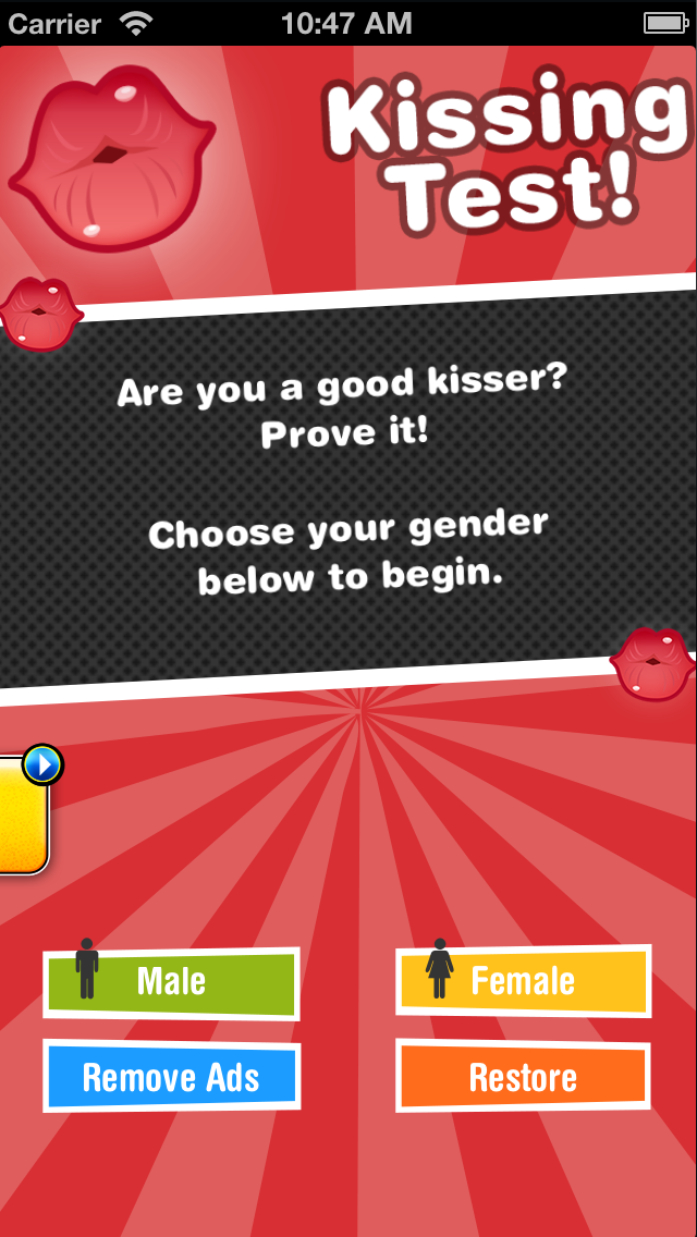 Kissing Test (FREE) Screenshot 1