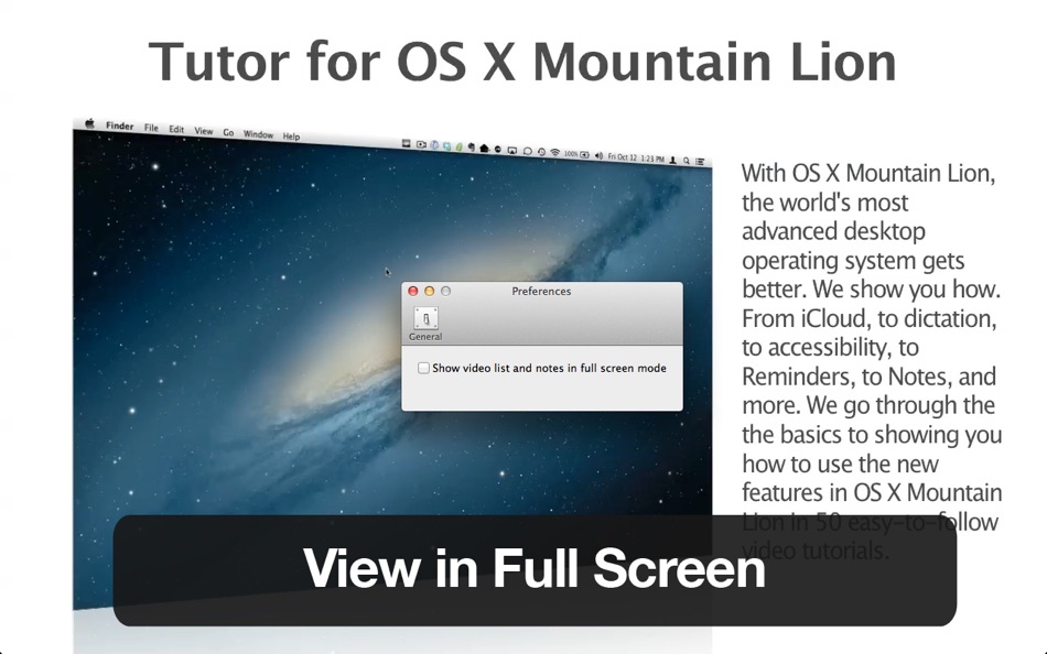 #4. Tutor for OS X Mountain Lion (macOS) Podle: Noteboom Productions, Ltd.