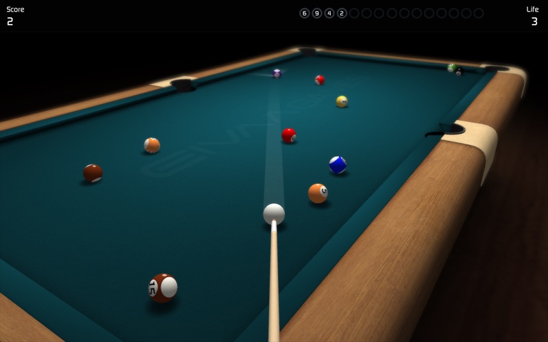 3d pool game iphone screenshot 4