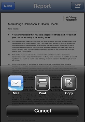 McCullough Robertson IP Health Check screenshot 3