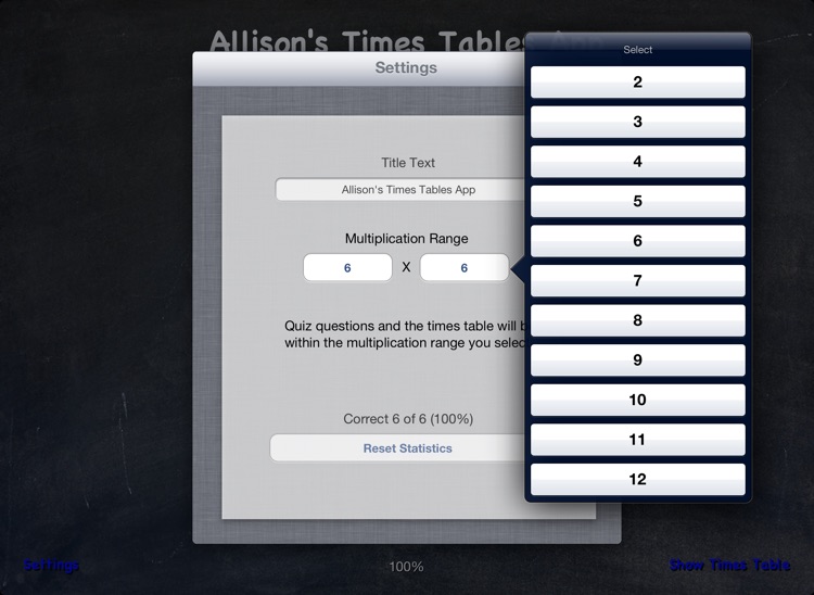 Interactive Times Table screenshot-3