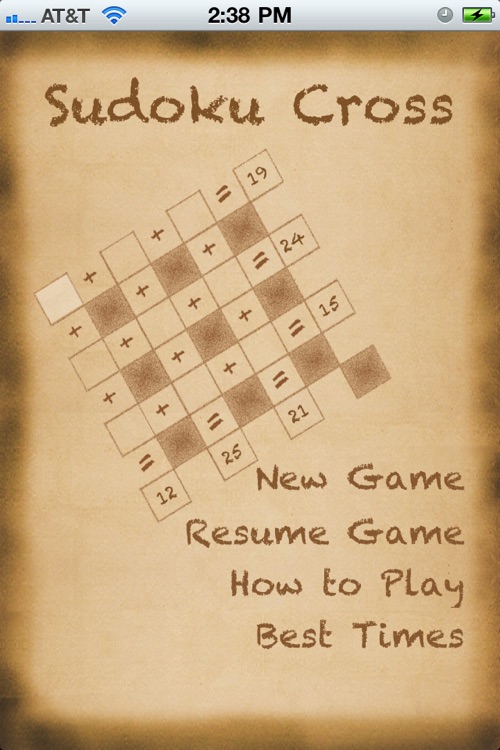 Sudoku Cross Free - A Sudoku/Crossword Puzzle Hybrid