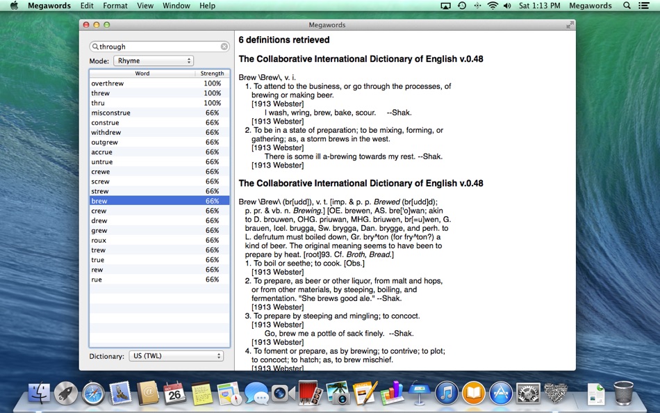 #2. Megawords (macOS) Podle: Frank O'Dwyer