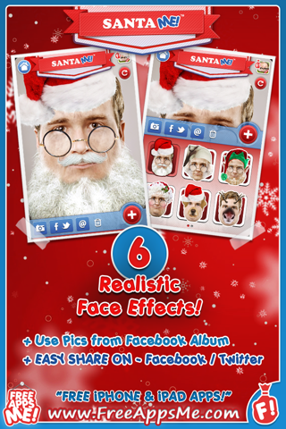 Santa ME! FREE - Easy to Christmas Yourself with Elf, Ruldolph, Scrooge, St Nick, Mrs. Claus Face Effects! screenshot 4