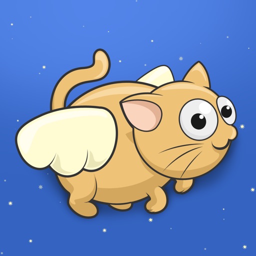 Flying Hippie Cat  –  Fun Kids Game Icon