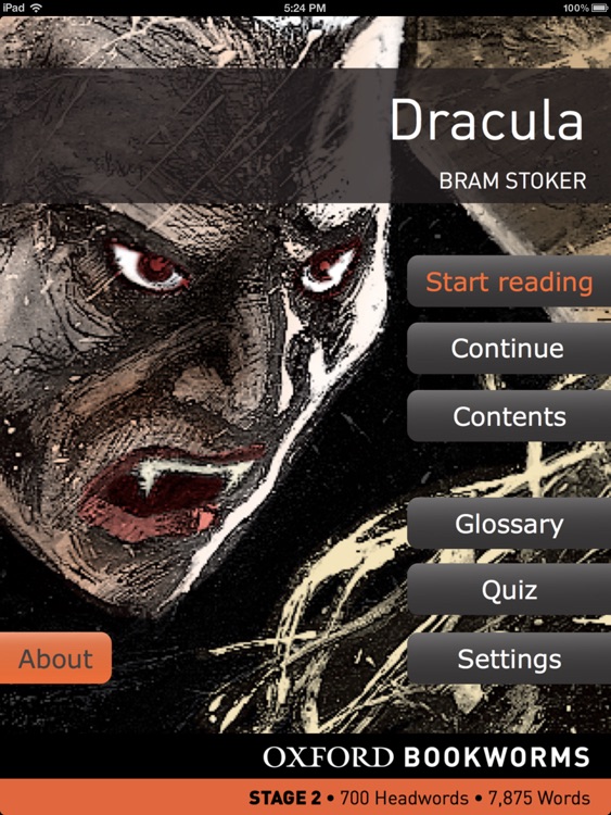 Dracula: Oxford Bookworms Stage 2 Reader (for iPad)