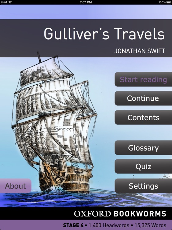 Gulliver’s Travels: Oxford Bookworms Stage 4 Reader (for iPad)