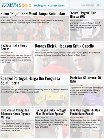 Kompas Bola for iPad screenshot 2